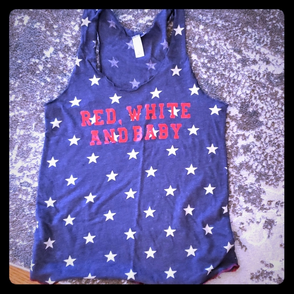 Custom 4th of July maternity top